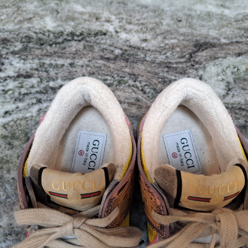 Gucci Ultrapace Pink Tejus Printed Sneaker - Picture 4 of 5